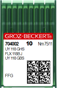 Aguja UY 118 GHS FFG Nr 75